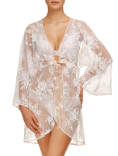 Load image into Gallery viewer, Short Lace Dressing Gown