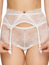 Load image into Gallery viewer, Lace suspender belt