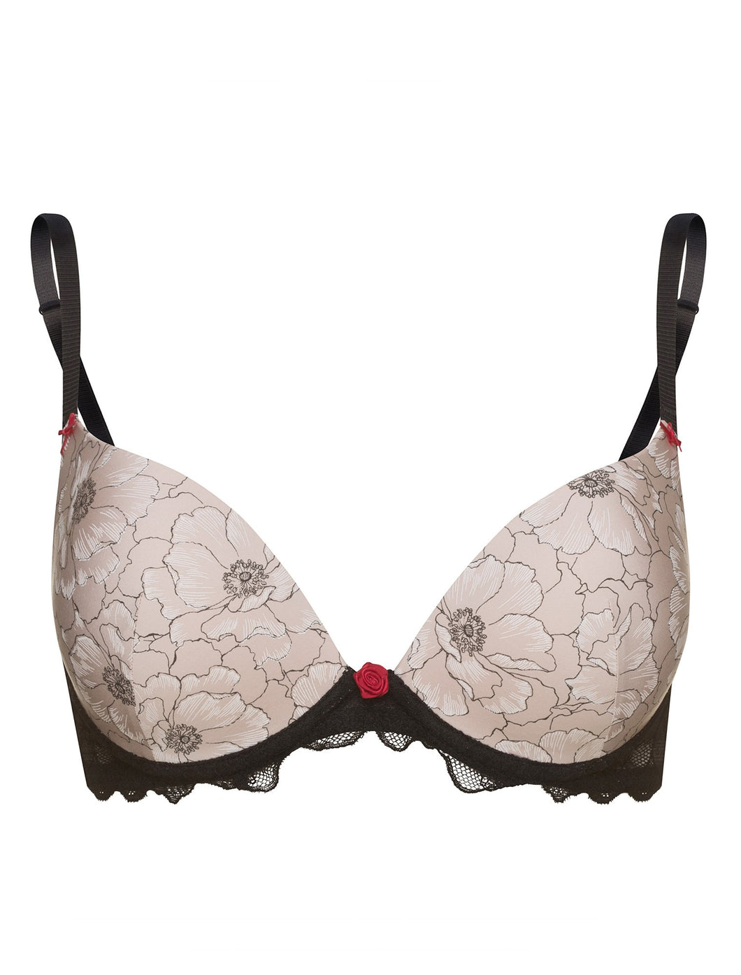 Underwired Push-up Bra With Molded Cups